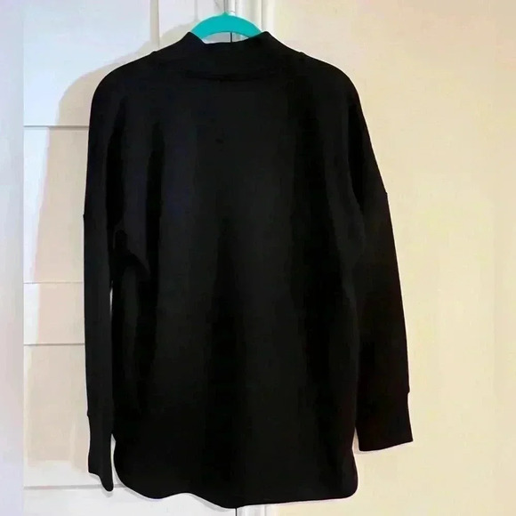 Elie Tahari Black Cowlneck Gold Zippers Sweater Size Small NWT - Picture 7 of 7